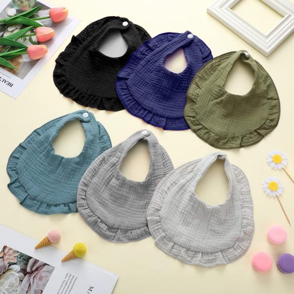 Imagem de Baby Muslin Bibs Seematn Drool Bandana, 10 unidades para 0 a 3 anos