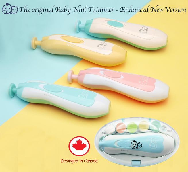 Imagem de Baby Nail Clippers 20 em 1 por Royal Angels Baby  Aparador de unhas de bebê elétrico seguro, kit de arquivo de unha bebê, cabeças de substituição adicionais, dedos infantis recém-nascidos e unhas, guarnição e polimento (azul)