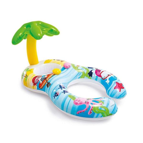 Imagem de Baby Peixinhos Bote Cobertura Mamãe Bebê Inflável 1.17 x 75 cm- Intex 56590