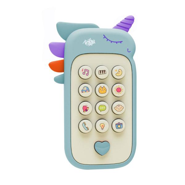 Imagem de Baby Phone 2 em 1 Mordedor Celular Brinquedo com Músicas Frases Sons Infantil Polibrinq