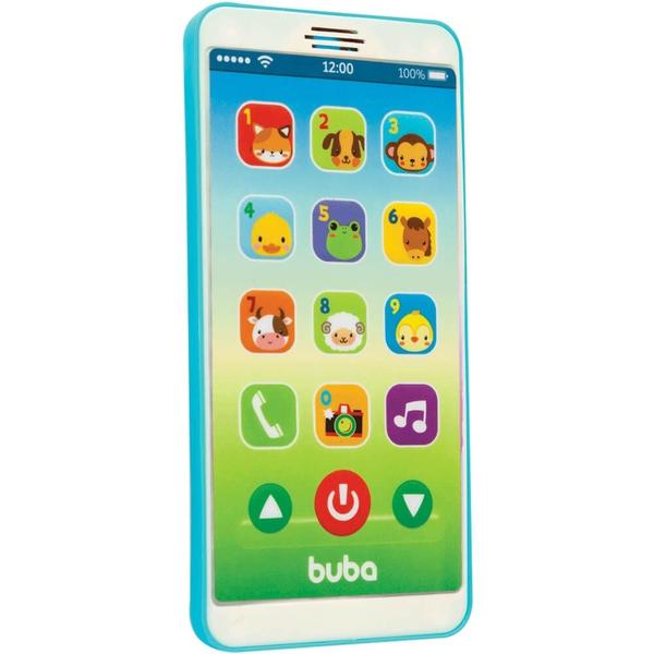 Baby phone azul 17cm buba Imagem de Baby phone azul 17cm buba
