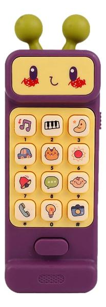 Imagem de Baby Phone com 50 Músicas + Mordedor Robô Roxo - Polibrinq