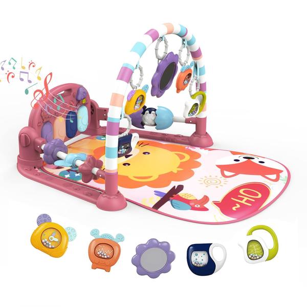 Imagem de Baby Play Mat Dearlomum Baby Gym com brinquedos, música e luzes