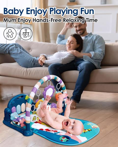 Imagem de Baby Play Mat dearlomum Baby Gym com brinquedos para recém-nascidos de 0 a 12 meses