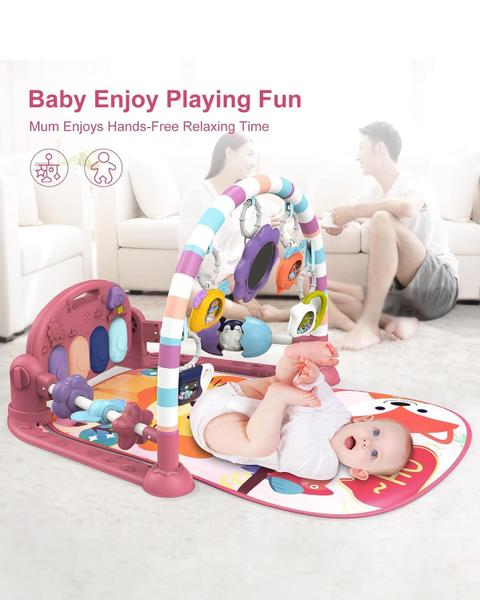 Imagem de Baby Play Mat dearlomum Baby Gym com brinquedos para recém-nascidos de 0 a 12 meses