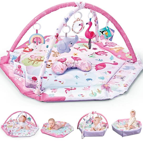 Imagem de Baby Play Mat morabloomy 7 em 1 com brinquedos e travesseiro Tummy Time