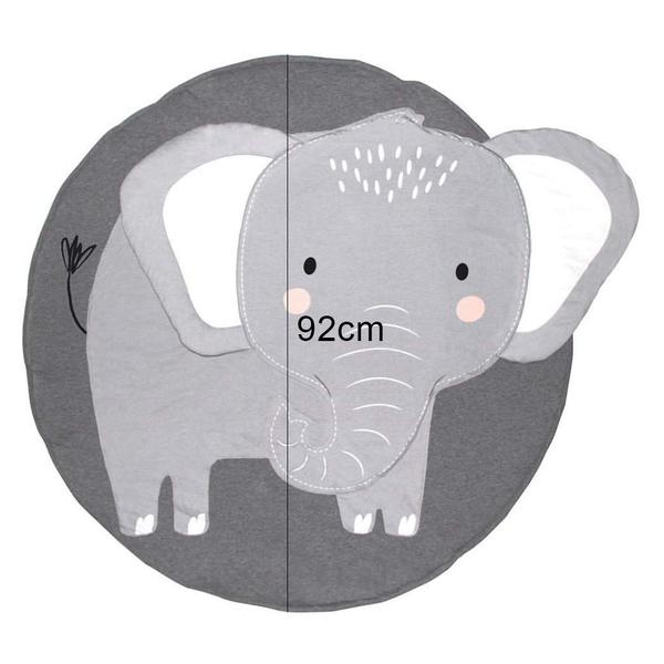 Imagem de Baby Play Mat SB Goods com padrão de elefante de algodão ultramacio