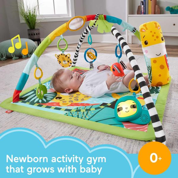 Imagem de Baby Playmat Fisher-Price Rainforest Sensory Gym com música