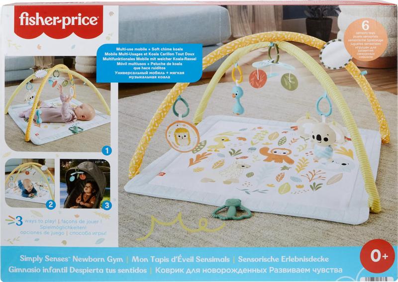 Imagem de Baby Playmat Fisher-Price Simply Senses Newborn Gym 0 meses ou mais