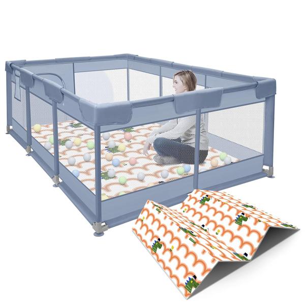 Imagem de Baby Playpen besuhot 188x127cm com tapete interno e externo