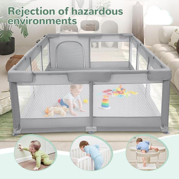 Imagem de Baby Playpen besuhot Extra Large 187 x 127 cm para ambientes internos e externos