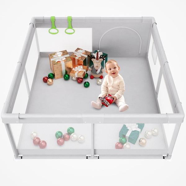 Baby Playpen Fodoss Play Yard para bebês e crianças pequenas 120x120cm Imagem de Baby Playpen Fodoss Play Yard para bebês e crianças pequenas 120x120cm