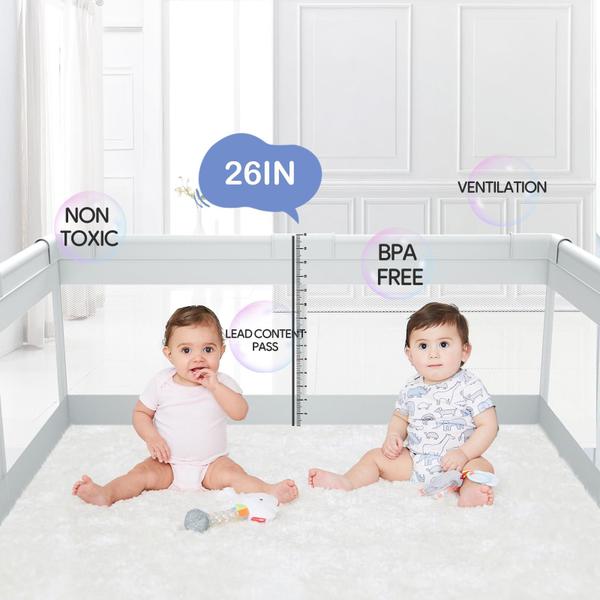 Baby Playpen Fodoss Play Yard para bebês e crianças pequenas 120x120cm Imagem de Baby Playpen Fodoss Play Yard para bebês e crianças pequenas 120x120cm