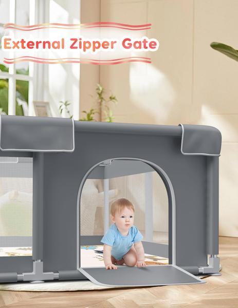 Imagem de Baby Playpen Zikopomi com tapete para bebês e crianças pequenas