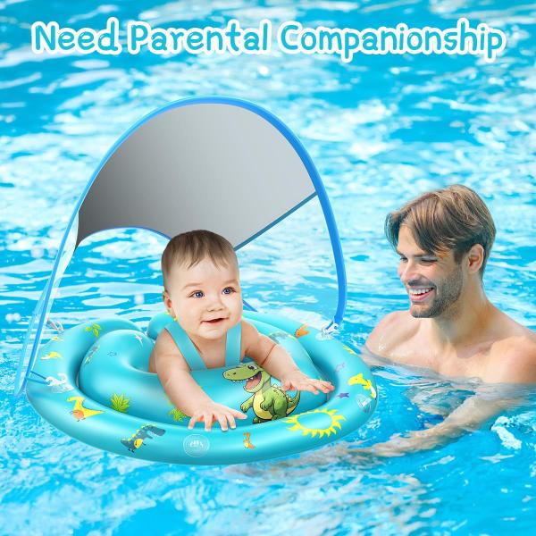 Imagem de Baby Pool Float LAYCOL com proteção solar UV UPF50+