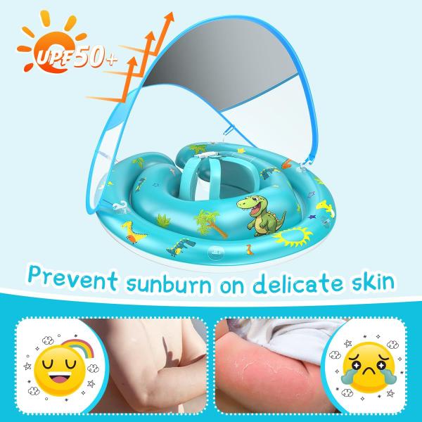 Imagem de Baby Pool Float LAYCOL com proteção solar UV UPF50+