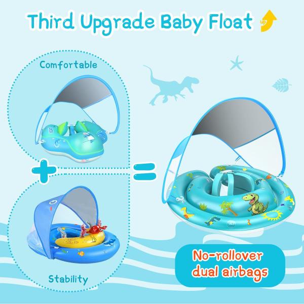 Imagem de Baby Pool Float LAYCOL com proteção solar UV UPF50+