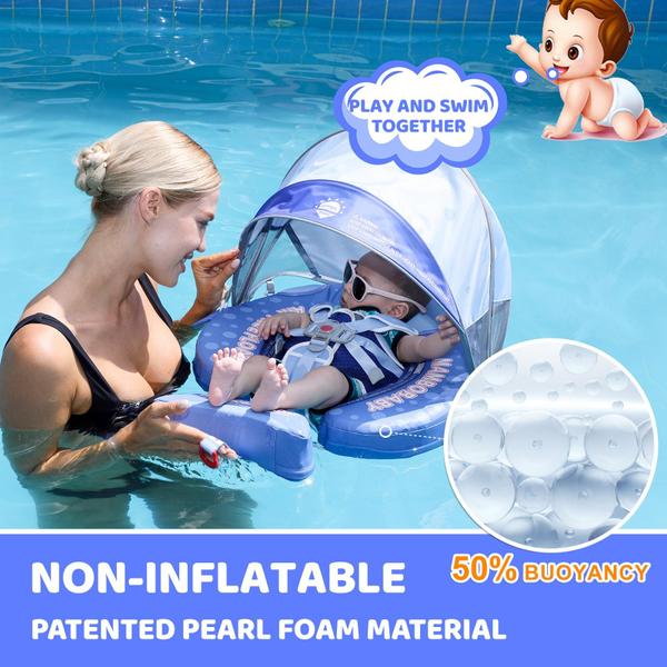 Imagem de Baby Pool Float Mambobaby com dossel e cauda de 3 a 24 meses