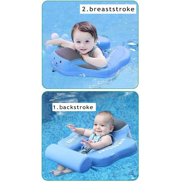 Imagem de Baby Pool Float VQ-Ant Mambobaby com dossel não inflável