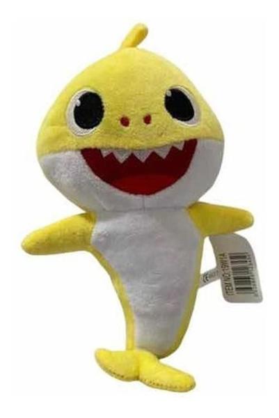 Imagem de Baby Shark Bicho De Pelúcia Tubarao Amarelo 27Cm