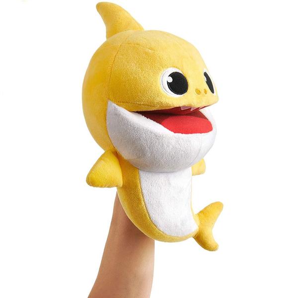 Imagem de Baby Shark Fantoche de Pelúcia  24cm com Música Original Baby Shark WomWee SUNNY 2354