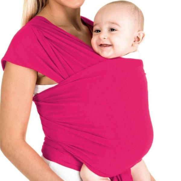 Imagem de Baby Sling Mamãe Canguru Malha 100% Algodão 5 Metros