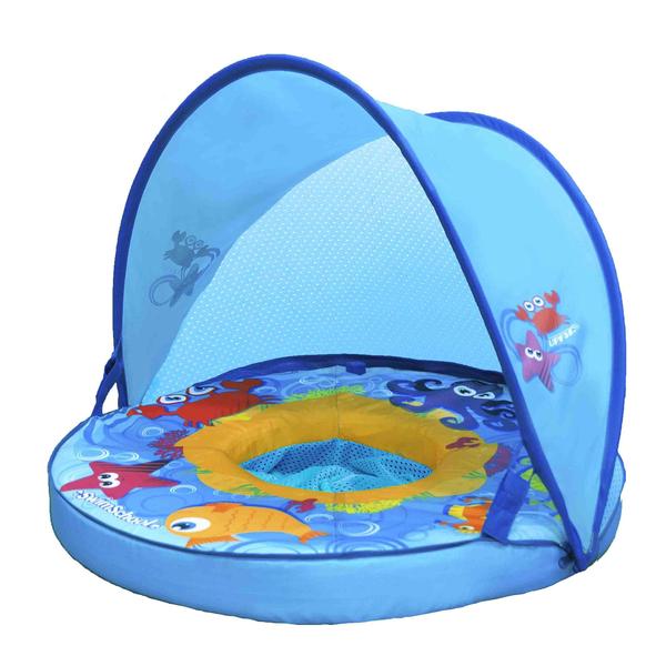 Imagem de Baby Swim Float SwimSchool autoinflável com dossel 6-24M