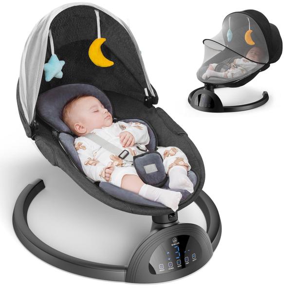 Imagem de Baby Swing BIMUVA Electric com alto-falante de música Bluetooth