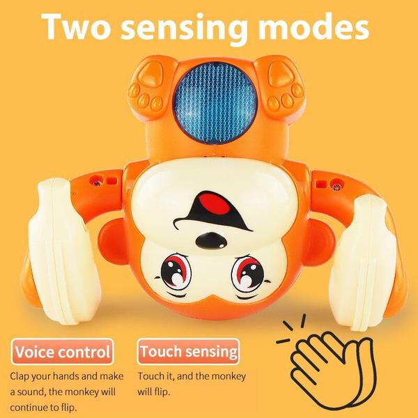 Imagem de Baby Toys Electric Tumbling Monkey Light Music Puzzle Sound Derrubando Brinquedos Infantis Brinquedos Educacionais Para Crianças Presentes