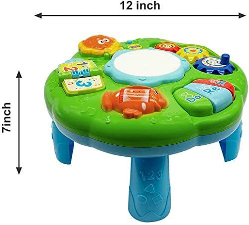 Imagem de Baby Toys Musical Learning Table 12x12x7inch Music Activity Center Table Toys tostilos para bebês infantis crianças meninos meninas