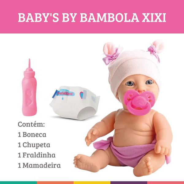 Imagem de Babys By Bambola Faz Xixi Boneca Bebê com Acessórios Bambola