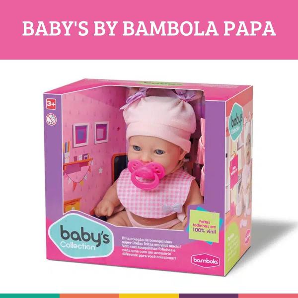 Imagem de Babys By Bambola Papa Boneca Bebê com Acessórios Bambola