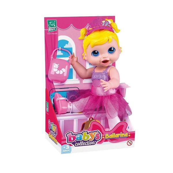 Imagem de Babys Collection Boneca Bailarina 33cm - Super Toys