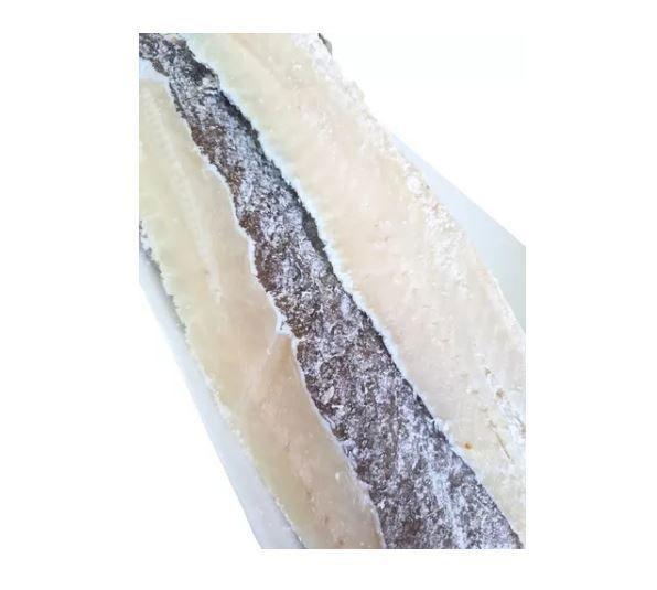 Bacalhau da Noruega Gadus Morhua Com Pele Salgado- 1 kilo Imagem de Bacalhau da Noruega Gadus Morhua Com Pele Salgado- 1 kilo