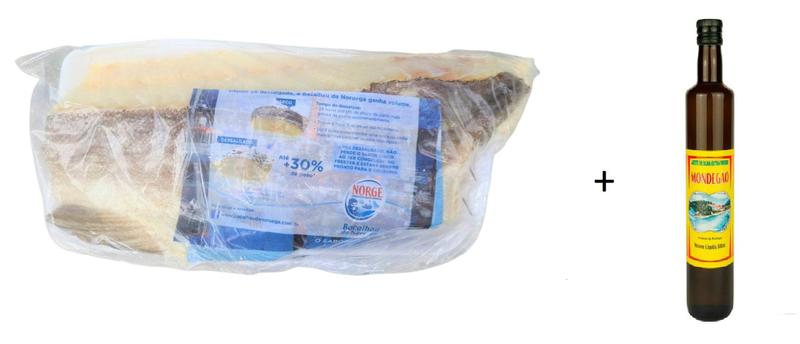 Bacalhau Gadus Morhua da Noruega 2kilos + 2 Azeite Portugues Imagem de Bacalhau Gadus Morhua da Noruega 2kilos + 2 Azeite Portugues