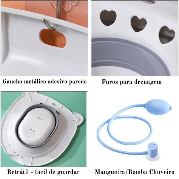 Imagem de Bacia Banho De Assento Higiene Íntima Ducha Bidê Lavatório