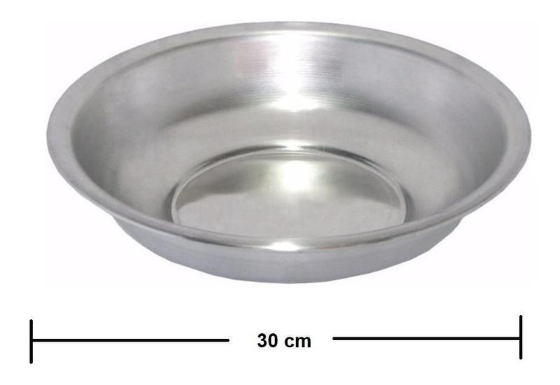 Bacia Cuba De Alumínio Lavatório 30 Cm Simples 3,4 Litros - Havaí Imagem de Bacia Cuba De Alumínio Lavatório 30 Cm Simples 3,4 Litros