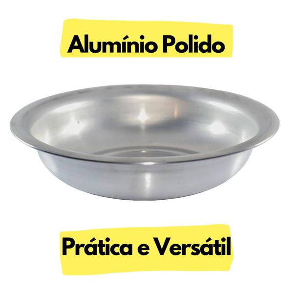 Bacia de Alumínio Redonda N 50 Para Banho De Assento - 12 Litros - Global Alumínio Imagem de Bacia de Alumínio Redonda N 50 Para Banho De Assento - 12 Litros - Global Alumínio