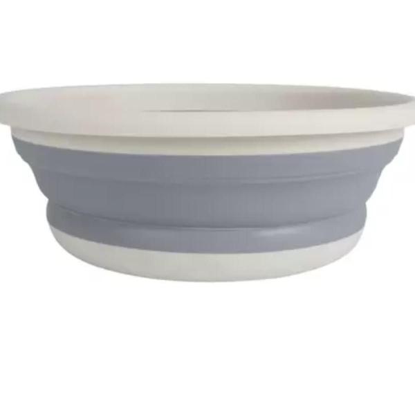 Bacia dobravel de plastico 5 litros - simplo Imagem de Bacia dobravel de plastico 5 litros - simplo