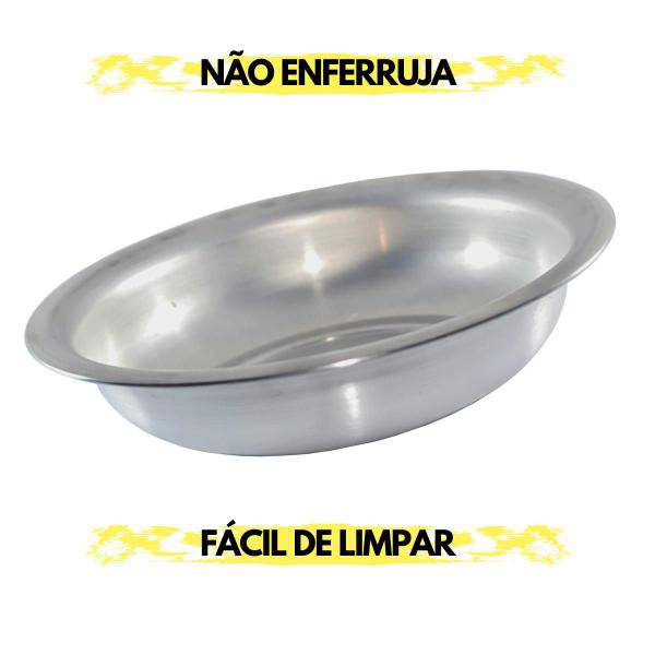 Imagem de Bacia Grande N 45 Cm Em Aluminio Banho Pet Shop Banho De Asento