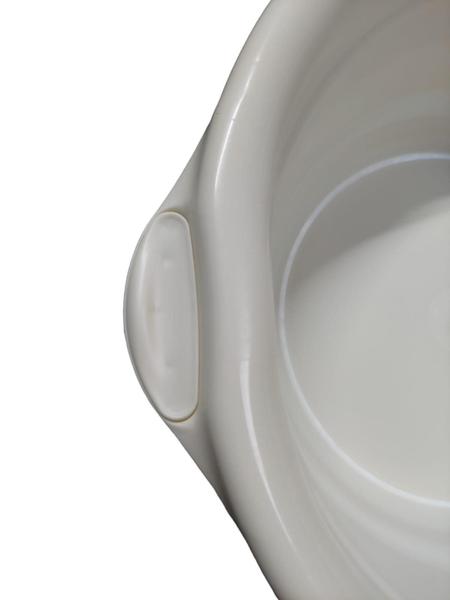 Bacia Infantil Plástica Sanremo Bege Branco Off White 27,5L Imagem de Bacia Infantil Plástica Sanremo Bege Branco Off White 27,5L