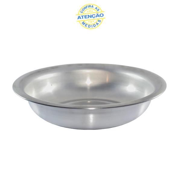 Bacia Multiuso Grande N 40 cm Redonda em Aluminio Banho PET - Global Alumínio Imagem de Bacia Multiuso Grande N 40 cm Redonda em Aluminio Banho PET