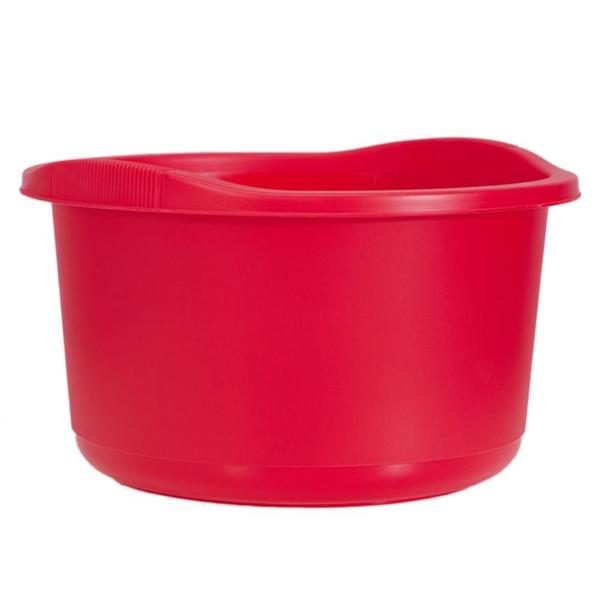 Bacia Recipiente Redondo 15L Vermelho Bowl - Gardenlife Imagem de Bacia Recipiente Redondo 15L Vermelho Bowl