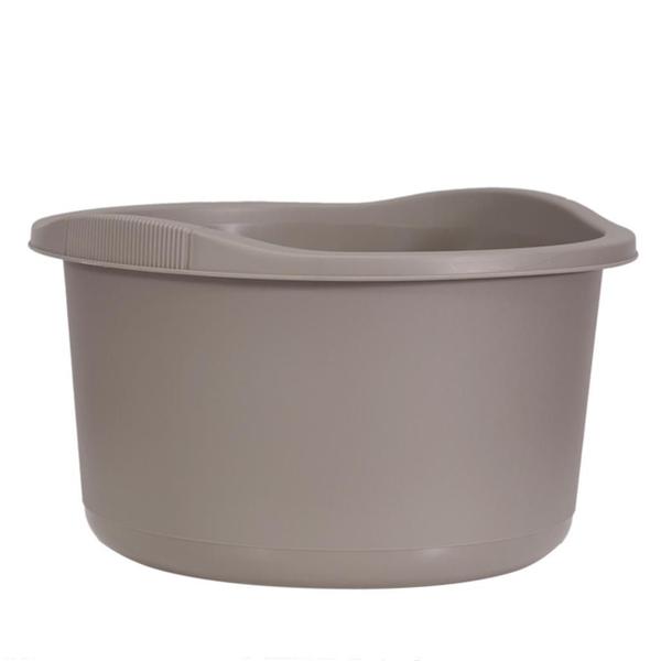 Bacia Redonda Cinza Bowl 15L - Gardenlife Imagem de Bacia Redonda Cinza Bowl 15L