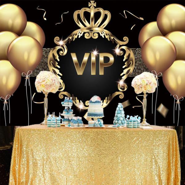 Imagem de Backdrop Baocicco VIP Birthday Party de 2,2 x 1,5 m para estúdio fotográfico