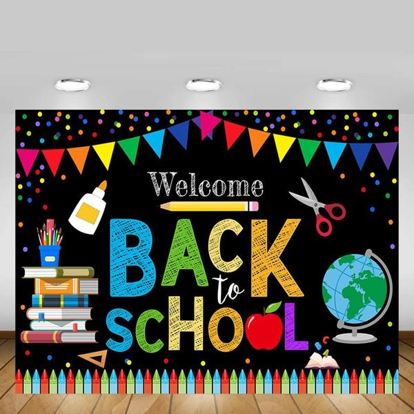 Imagem de Backdrop MEHOFOND Welcome Back to School 3x2,1 m de poliéster