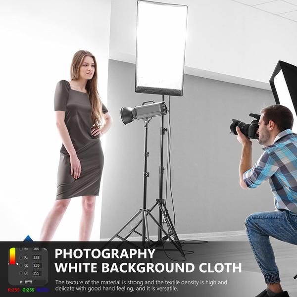 Imagem de Backdrop Neewer PRO Photo Studio 100% poliéster 3x6m - branco