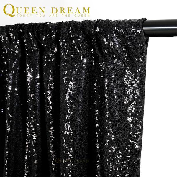 Imagem de Backdrop QueenDream Black Sequin 60 x 240 cm, 3 pacotes, graduação