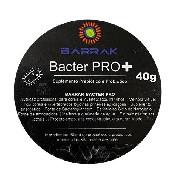 Imagem de Bacter Pro+ Barrak Alimento Para Corais Aquário Marinho 40G