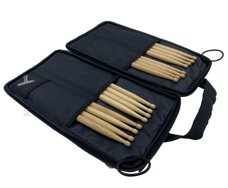 Imagem de bag capa porta baqueta bolsa MXP 200 com fixação para surdo